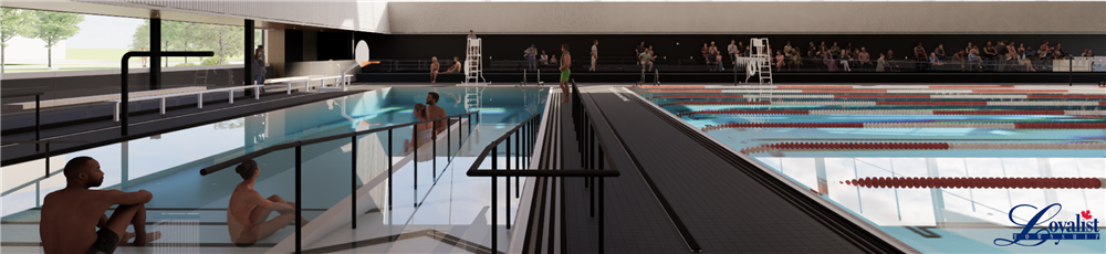 Rendering of what the WJ Henderson Recreation Centre aquatics centre could look like.